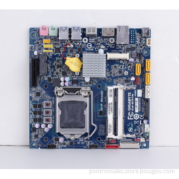 Min Itx Mother Board Supportsintel Gen 2 / 3 Core I7/I5/I3 LGA1155 Socket CPU